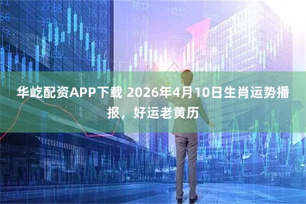 华屹配资APP下载 2026年4月10日生肖运势播报，好运老黄历